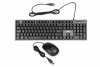 iBOX Zestaw klawiatura + mysz IBOX IKMS606 (USB 2.0; (US); czarna, optyczna; 800 DPI)
